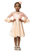 Asmaani Kids Party Wear Stylish Dresses, Perfect for Parties, Functions & Vacations - Peach | Grocsy