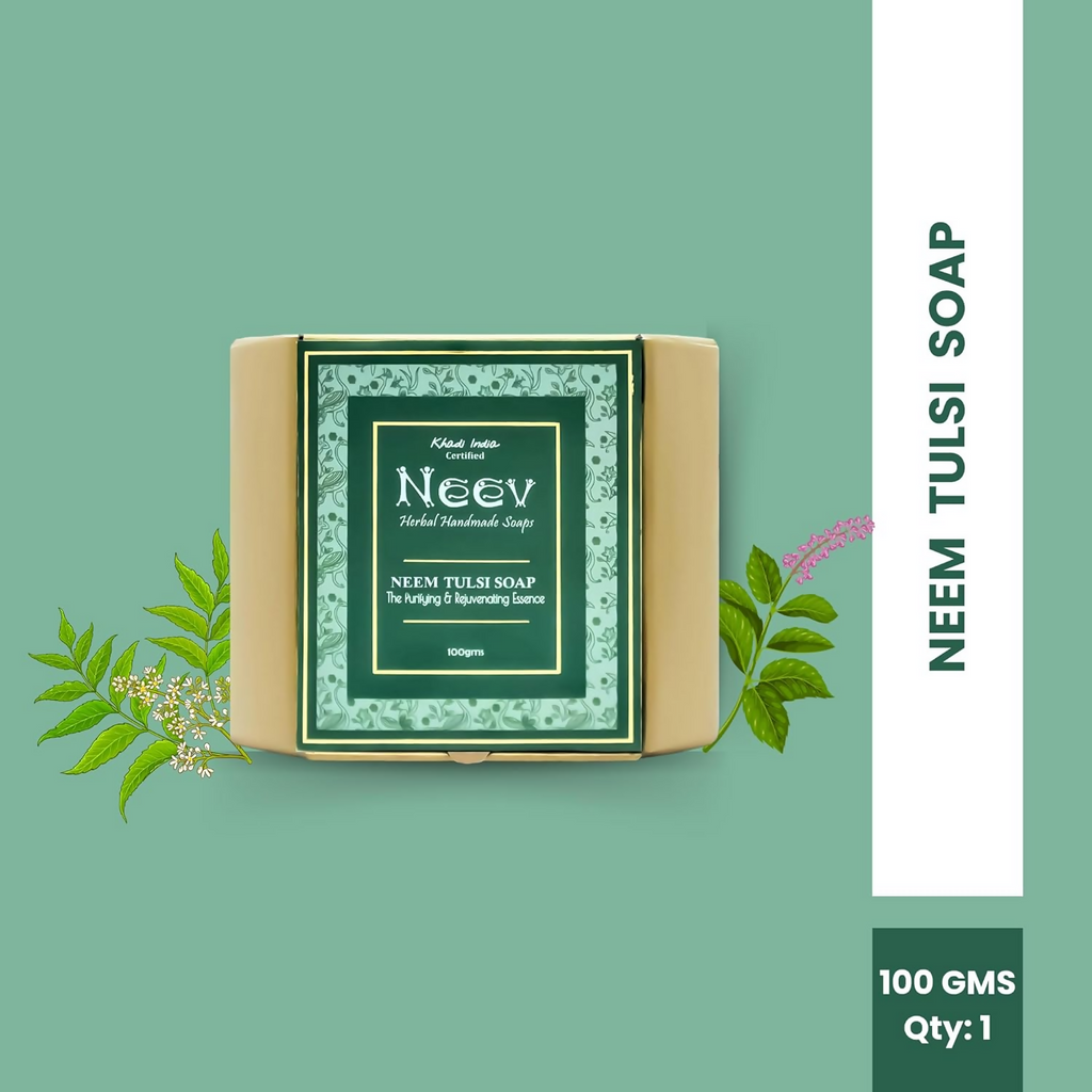 Neev Herbal Handmade Soap Neem Tulsi Handmade Soap | Grocsy