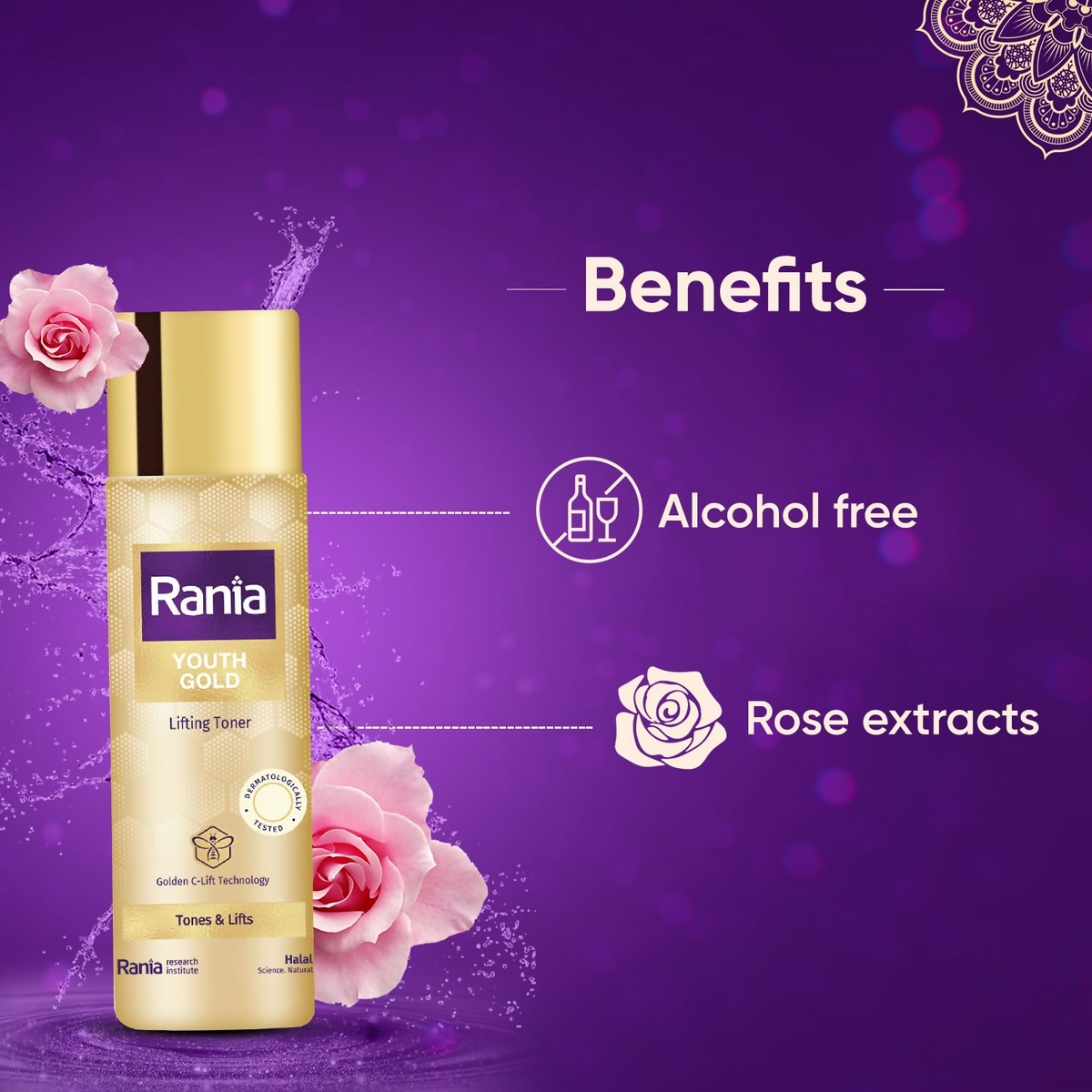 Rania Rose Water Alcohol Free Toner | Grocsy