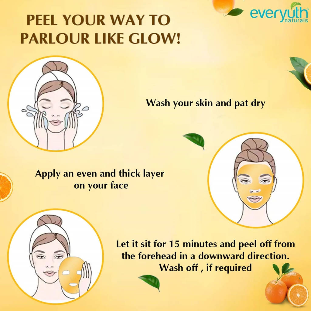 Everyuth Naturals Glow Orange Peel Off Mask | Grocsy