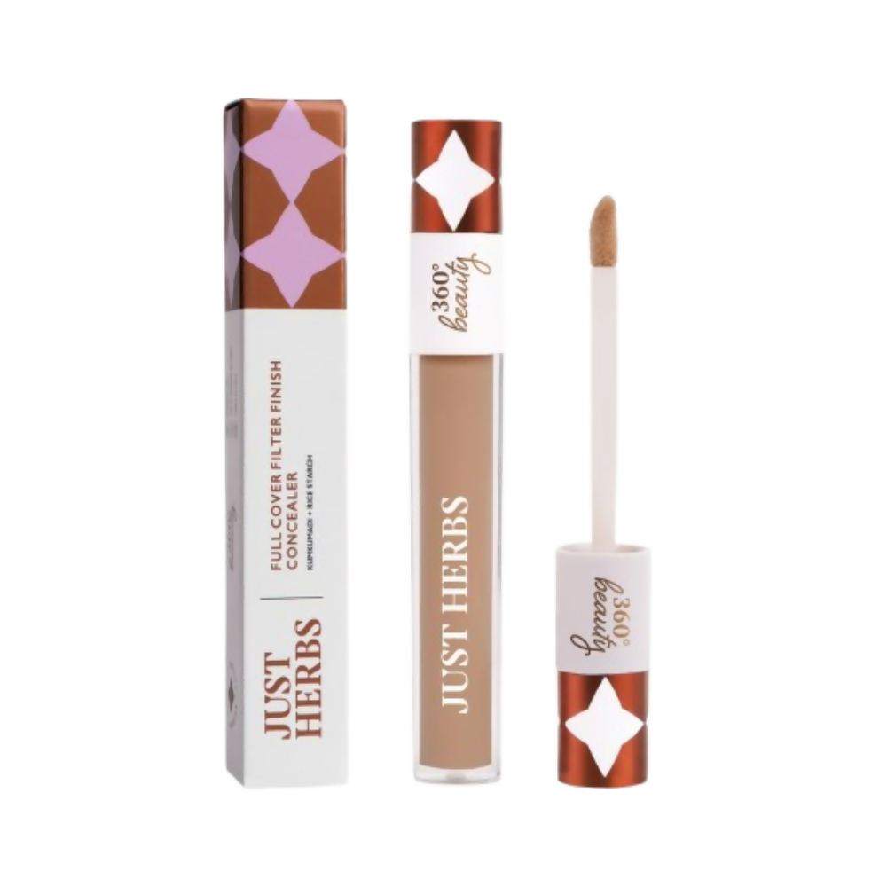 Just Herbs Full Cover Natural Filter Finish Concealer - Caramel | Grocsy