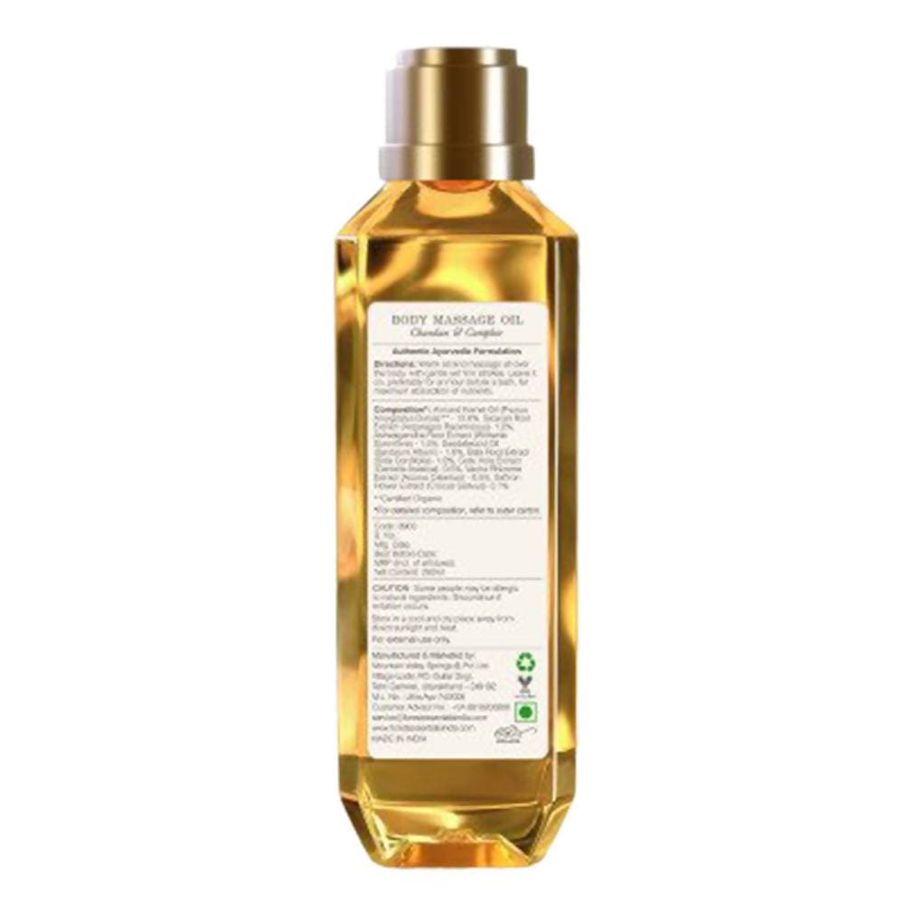 Forest Essentials Relaxing Body Massage Oil Chandan & Camphor | Grocsy