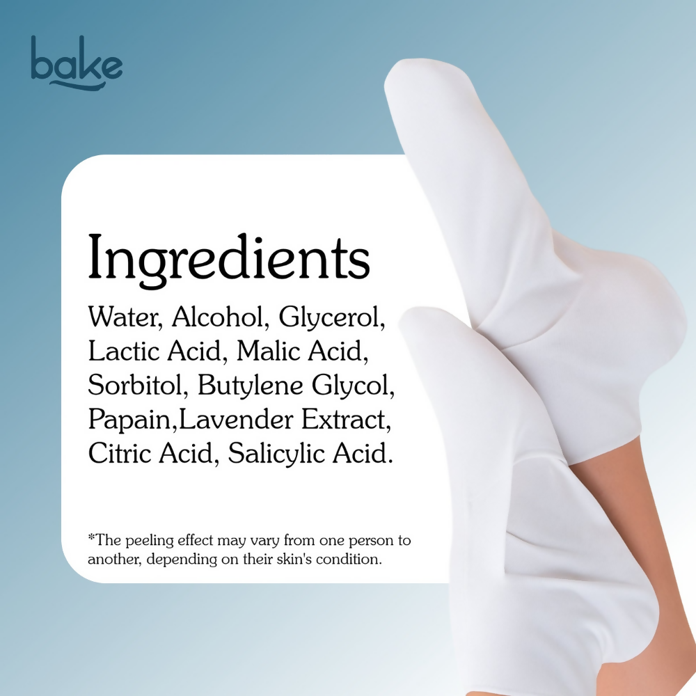 Bake AHA + BHA Peeling & Exfoliating Foot Mask | Grocsy