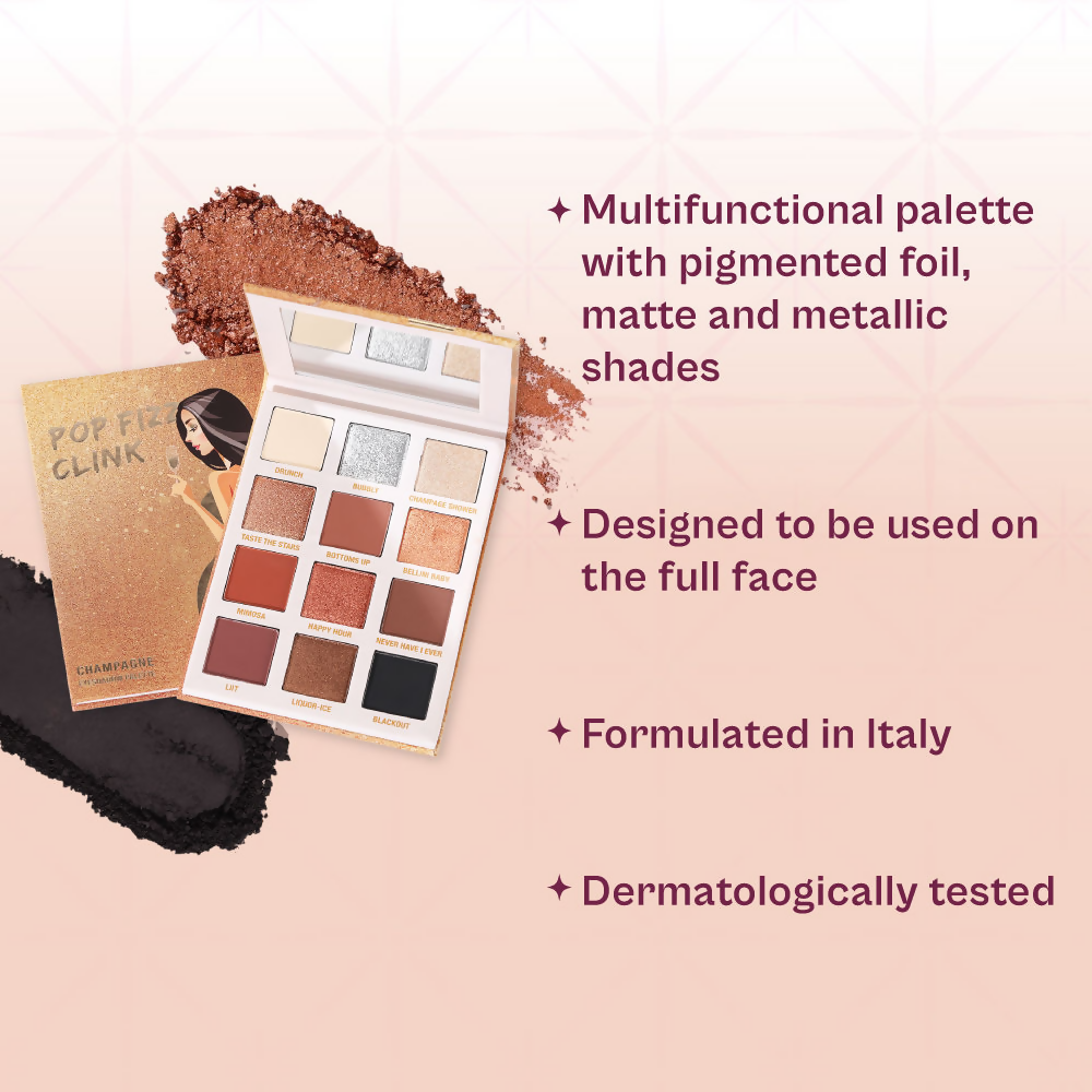 Typsy Beauty Pop Fizz Clink Champagne Eyeshadow Palette | Grocsy