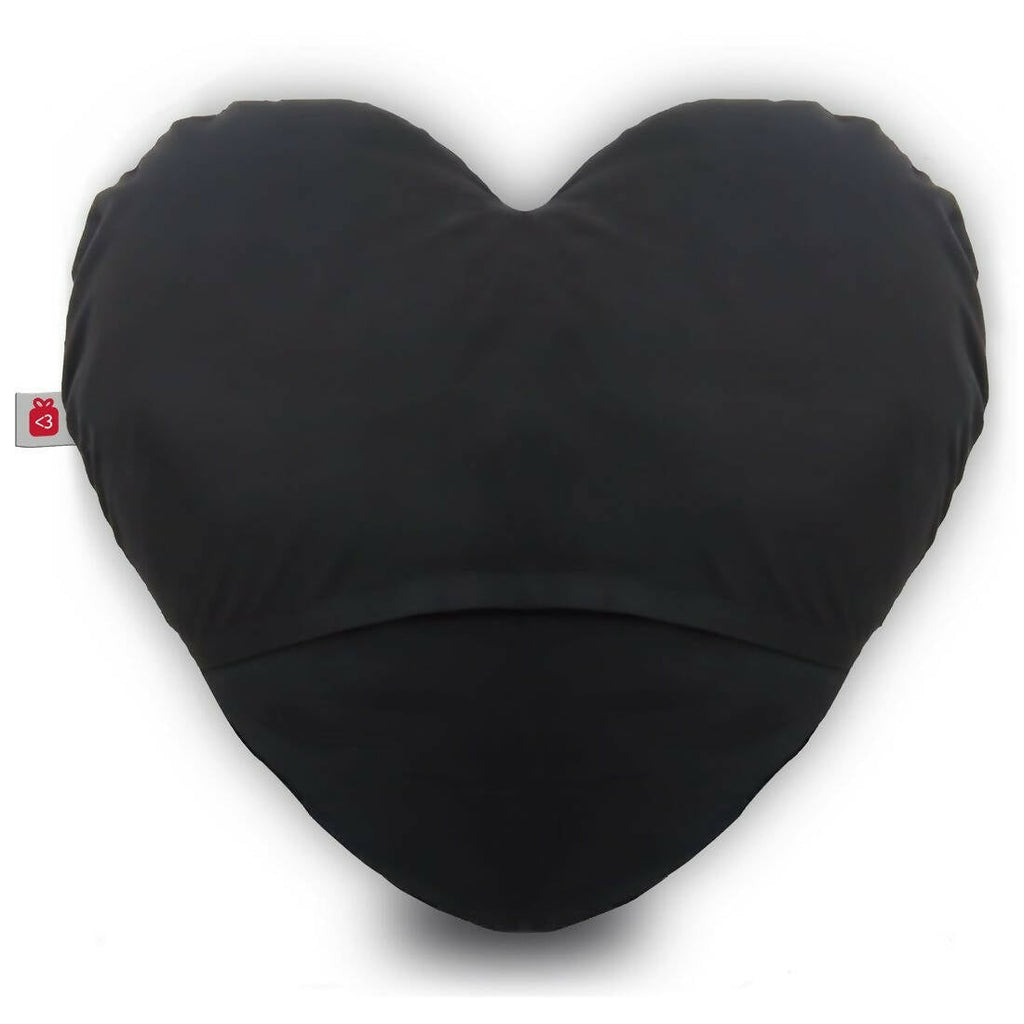 Indigifts Valentine Gifts Micro Satin Fibre Heart Shape Printed Cushion (Red Color) | Grocsy