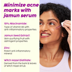 PLIX The Plant Fix 2% Acne Buster Moisturizer & 10% Niacinamide Serum | Grocsy