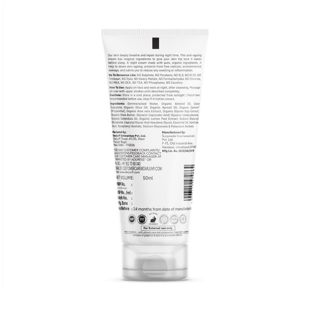 Herbs & Hills Anti Ageing Night Cream | Grocsy