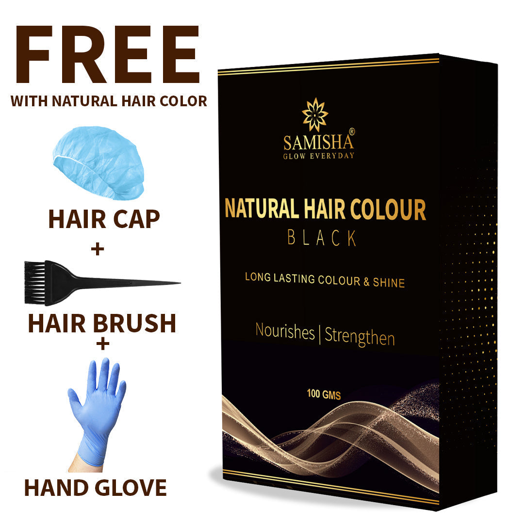 Samisha Black Hair Colour Powder – Original & Organic Natural Black | Grocsy