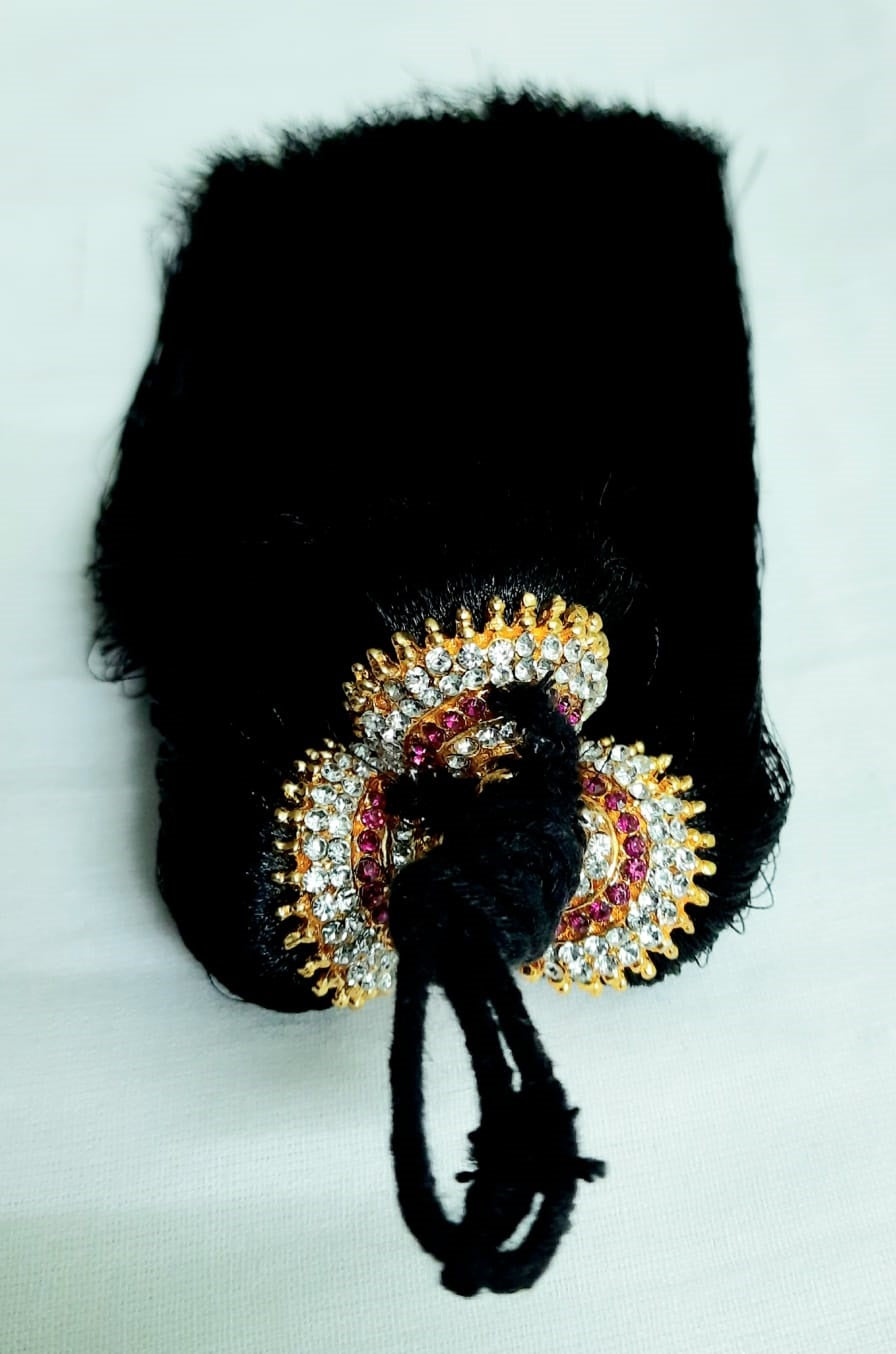 Elite Trading Hair Kunjalam Traditional South Indian Braid Accessory for Classical Dance & Bridal Wear | Grocsy