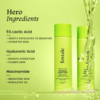 Foxtale Exfoliating Toner with 5% Latic Acid & Niacinamide for Brighter Skin & Tighter Pores | Grocsy