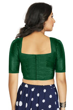 Aastha Fashion Women's Green Art Silk Designer Traditional Readymade Blouse | Grocsy