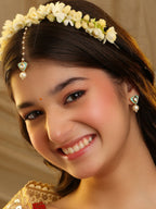 Ruby Raang Saanjh Pearl Tikka Set | Grocsy