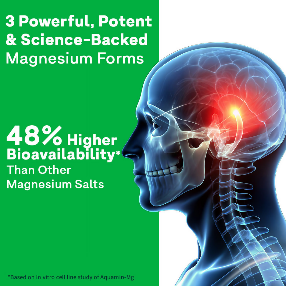 Oziva Plant Based Magnesium Triple Complex Tablets | Grocsy