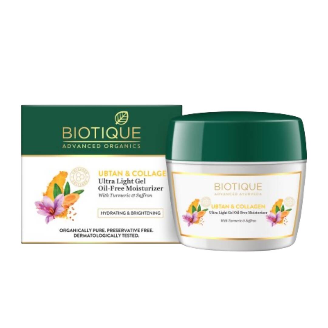 Biotique Ubtan & Collagen Ultra Light Gel Oil Free Moisturizer | Grocsy