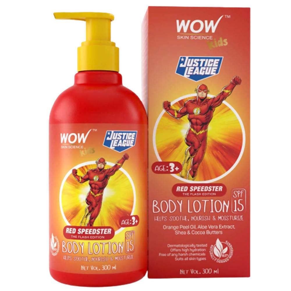 Wow Skin Science Kids Body Lotion - Red Speedster Flash Edition | Grocsy