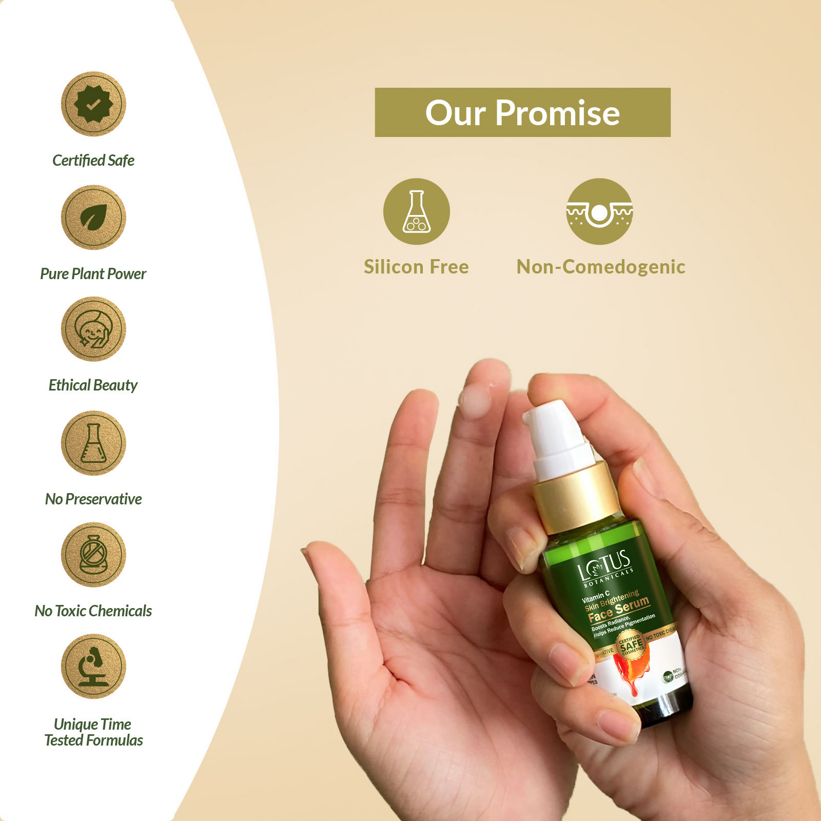 Lotus Botanicals Vitamin C Skin Brightening Face Serum | Grocsy