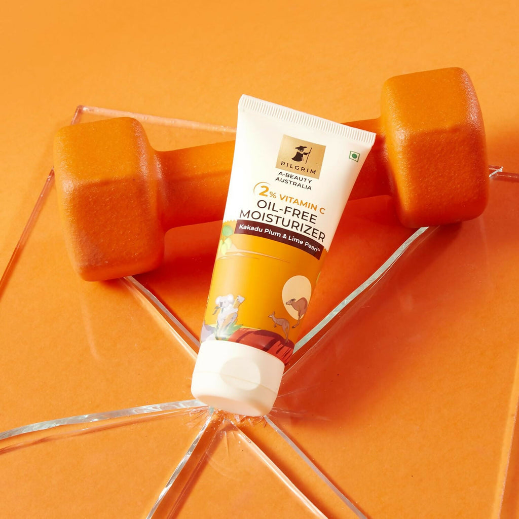 Pilgrim Australian 2% Vitamin C Oil free Moisturizer with Kakadu Plum & Lime Pearl For Oily & Acne Prone Skin | Grocsy