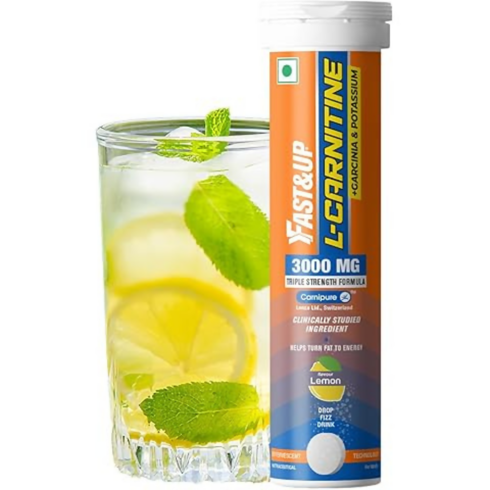 Fast&Up L Carnitine Tartrate 3000mg Effervescent Tablets - Lemon Flavour | Grocsy