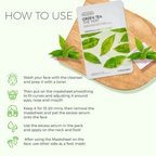 The Face Shop Real Nature Green Tea Face Mask - Korean Skincare | Grocsy