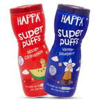 Happa Organic Multigrain Vanilla Blueberry & Apple Cinnamon Melts Super Puffs Combo (8 Months+) | Grocsy