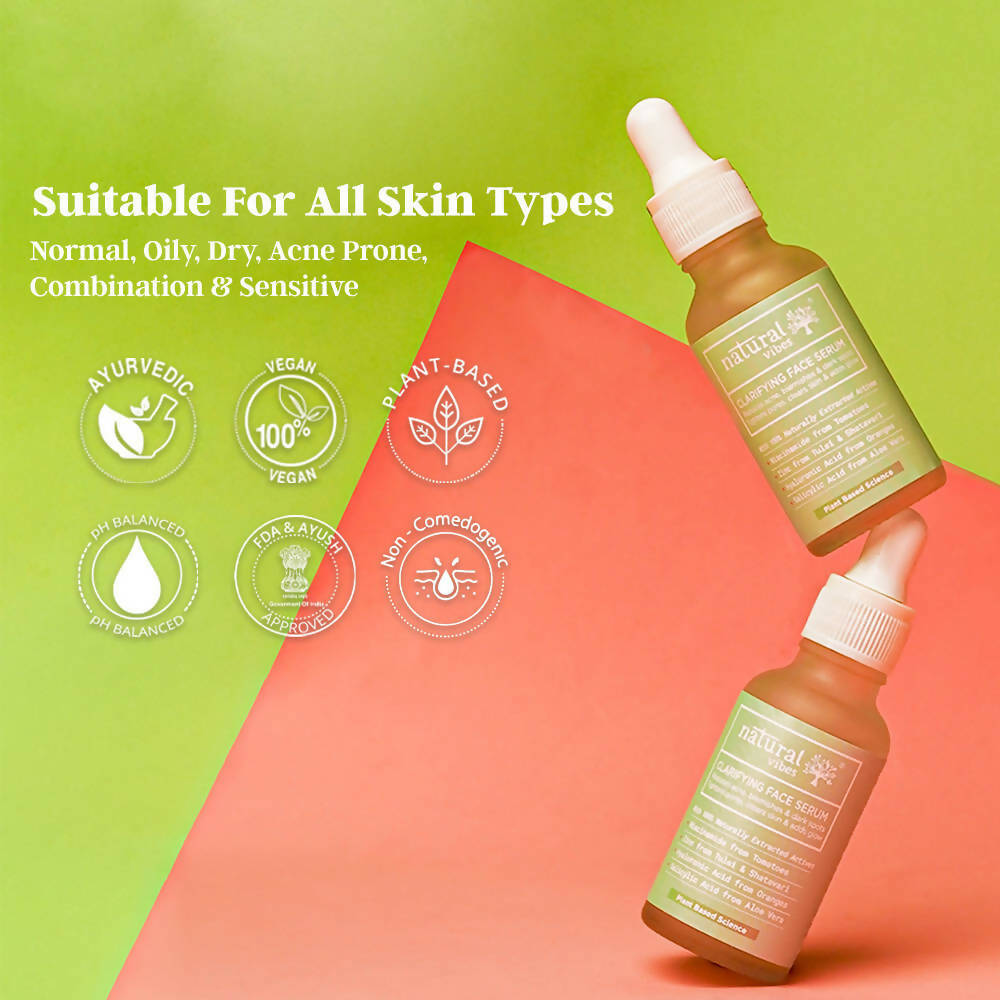 Natural Vibes Acne Clarifying Face Serum | Grocsy