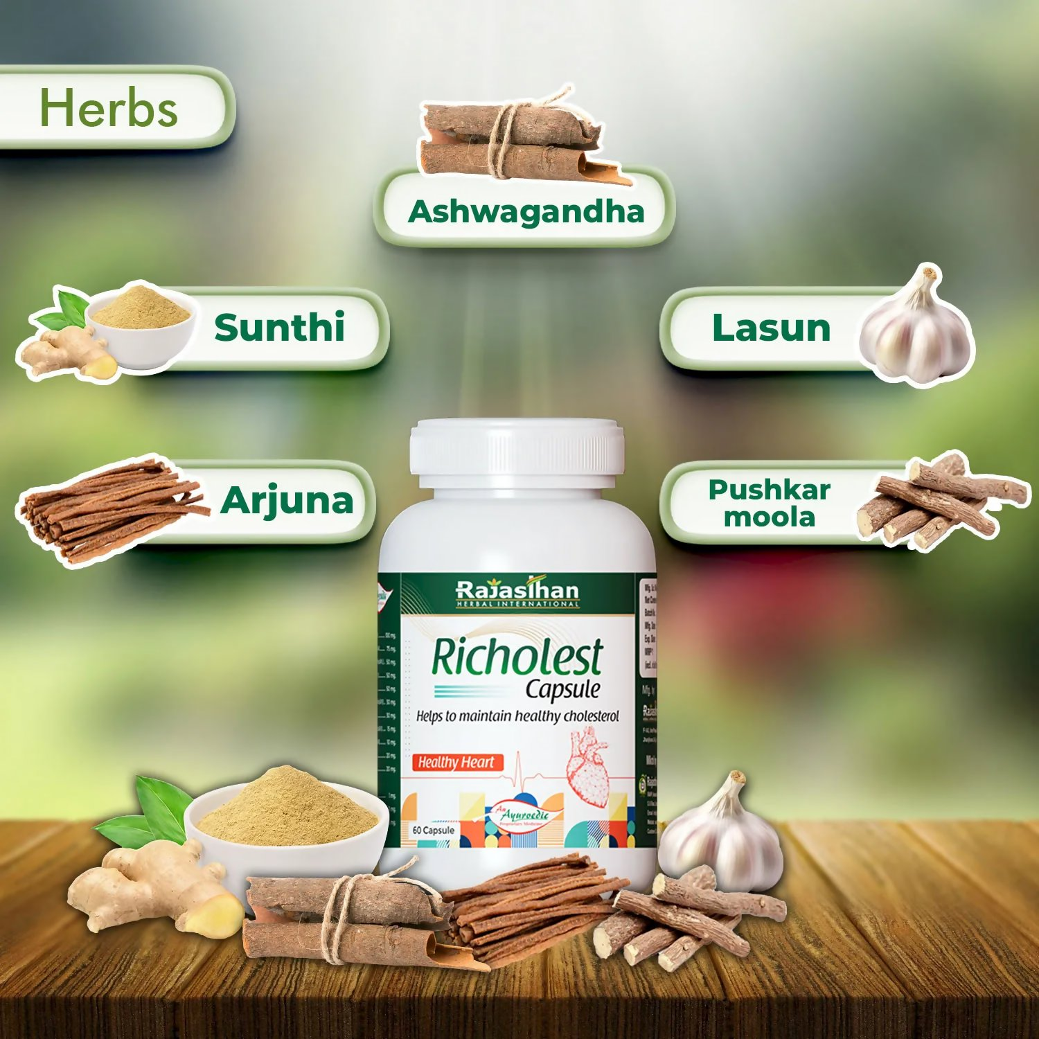 Rajasthan Herbals Richolest Capsules | Grocsy