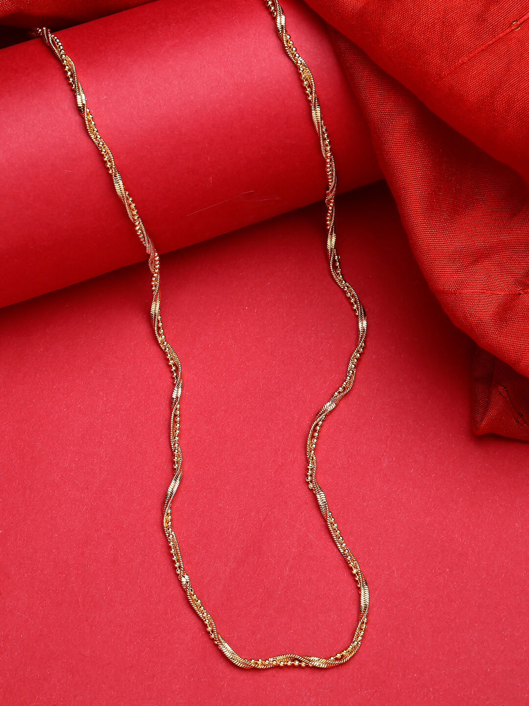 NVR Women's Gold-Polished Minimal Chain | Grocsy