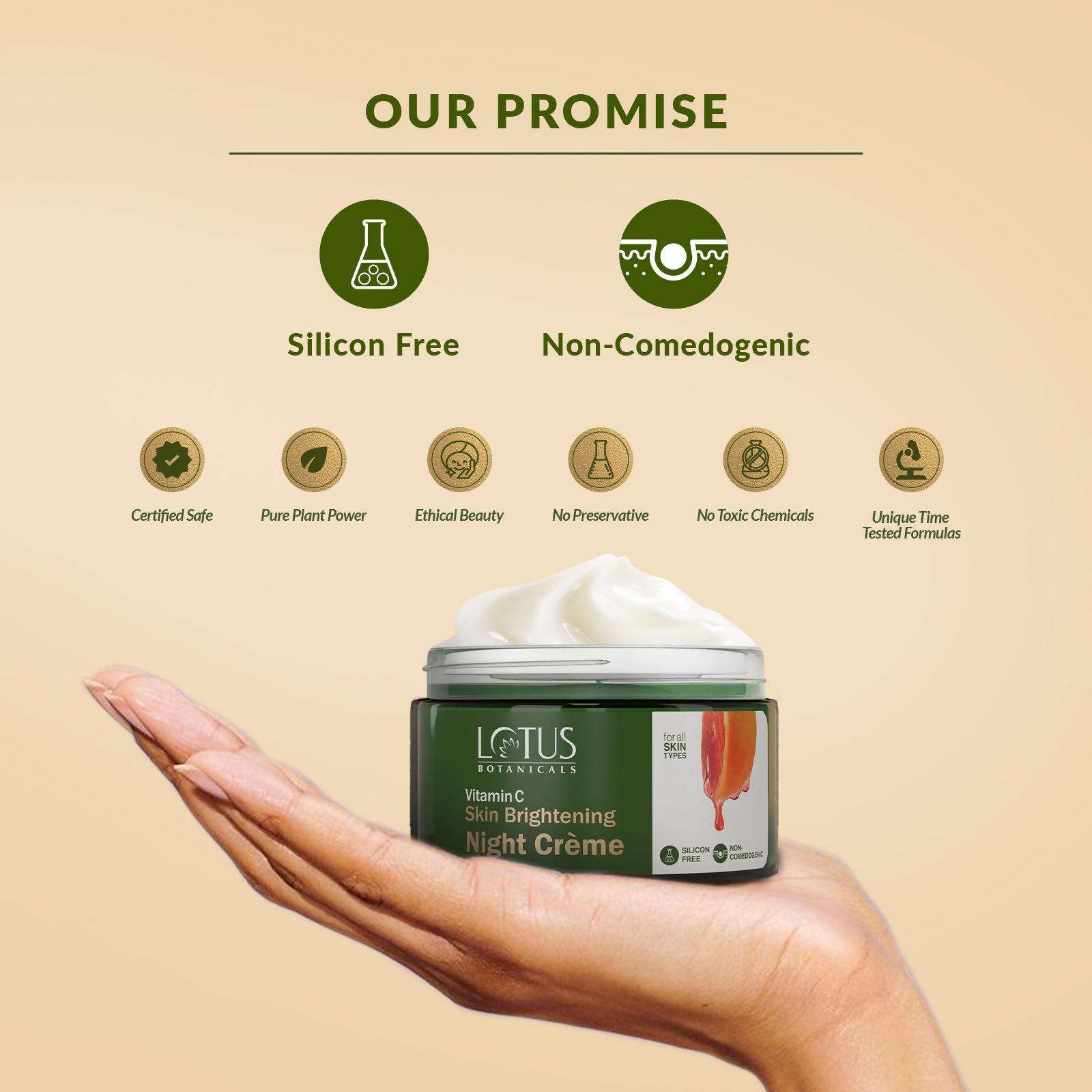 Lotus Botanicals Skin Brightening Night Cream | Grocsy
