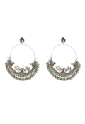 Mominos Fashion Johar Kamal Beautiful Peacock Design Chandbali Earrings