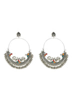 Mominos Fashion Johar Kamal Beautiful Peacock Design Chandbali Earrings