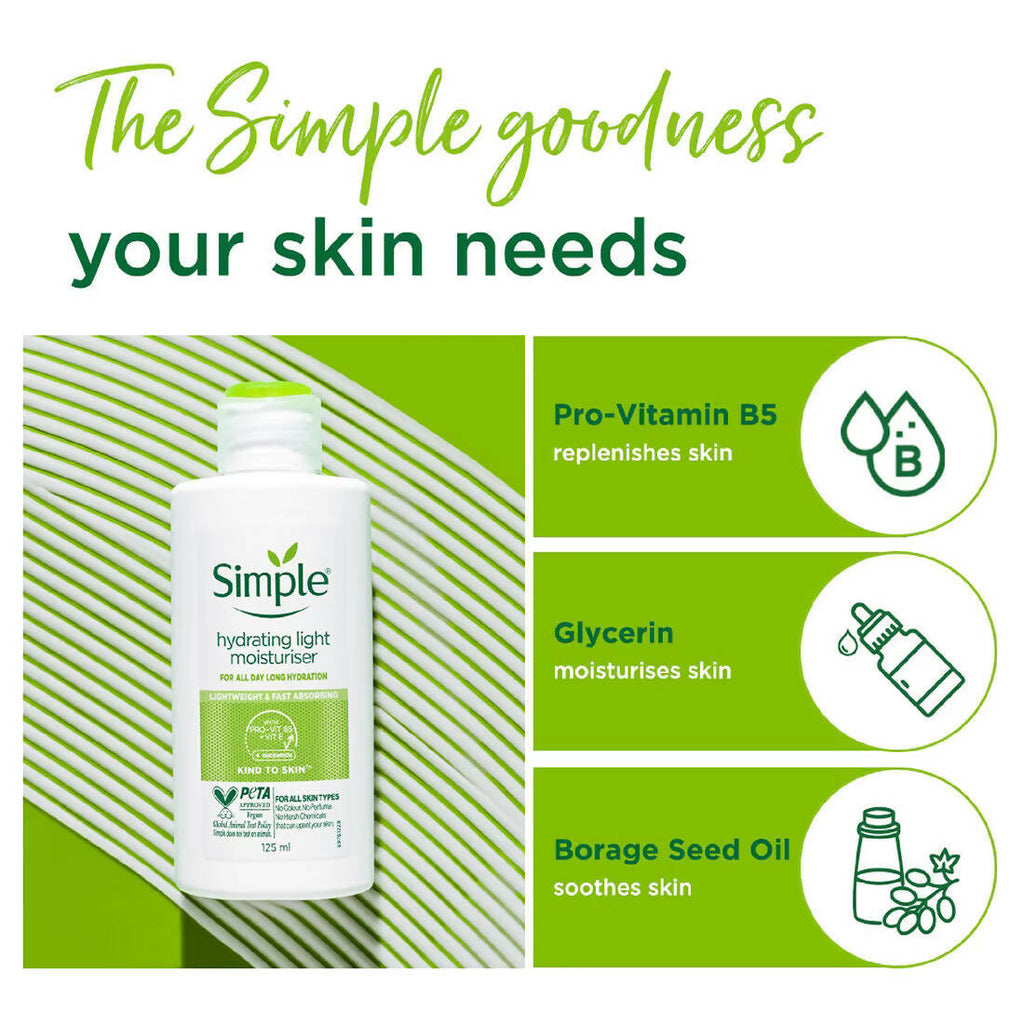 Simple Kind To Skin Hydrating Light Moisturiser | Grocsy