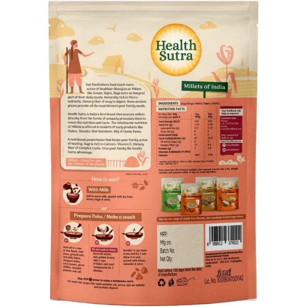 Health Sutra Ragi Flakes | Grocsy