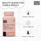 SheNeed Hair, Skin & Nails Vitamins Capsules | Grocsy