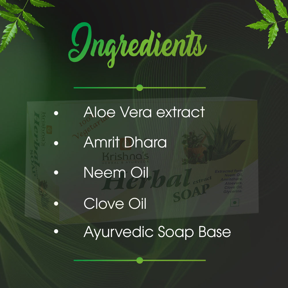 Krishna'S Herbal & Ayurveda Herbal Soap Fully Hydrated | Grocsy
