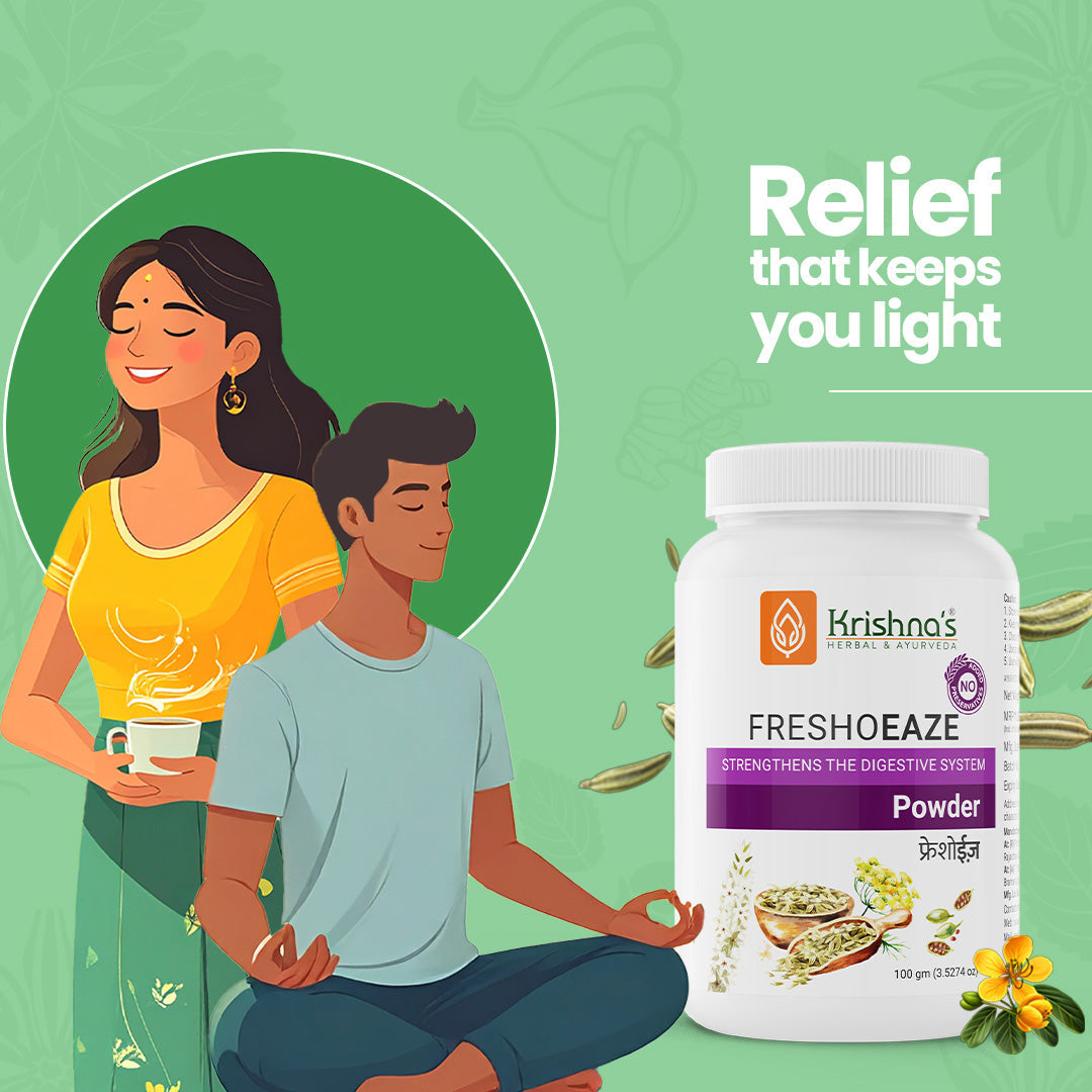 Krishna'S Herbal & Ayurveda Freshoeaze Powder | Grocsy