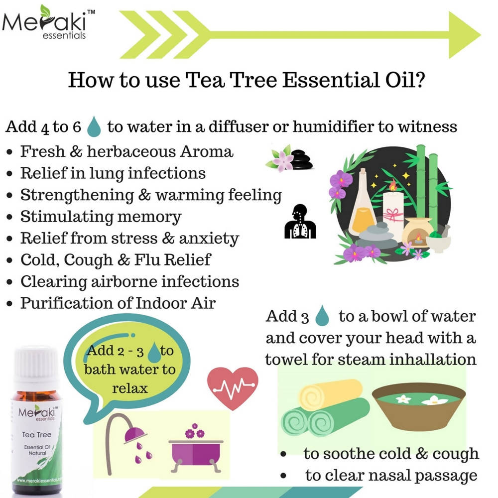 Meraki Essentials Tea Tree Essential Oil | Grocsy