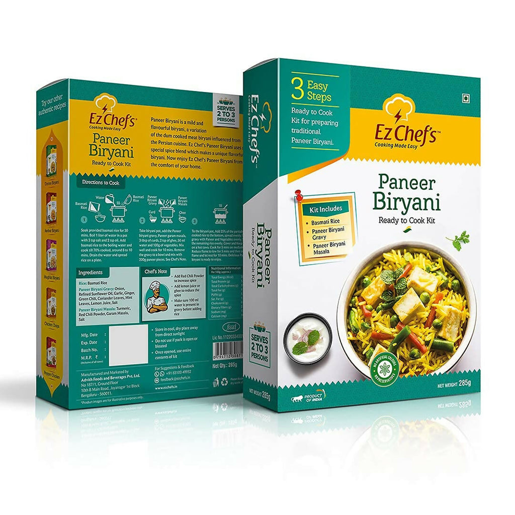 Ez Chef's Paneer Biryani Kit | Grocsy