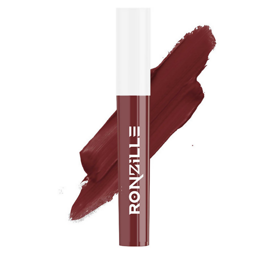 Ronzille Non Transfer Matte Liquid Lipstick Plus Lip Gloss - Nudes And Browns | Grocsy