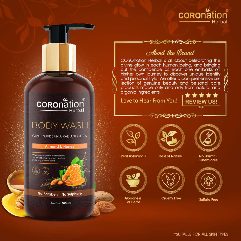 Coronation Herbal Almond and Honey Body Wash | Grocsy