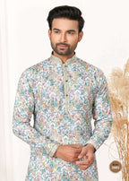 Joban Fashion Men's multicolor Cotton printed Kurta Pyjama set | Grocsy