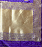 Lorenvalley Fashion Purple Soft Silk Woven Design Gold Zari Weaving Saree | Grocsy