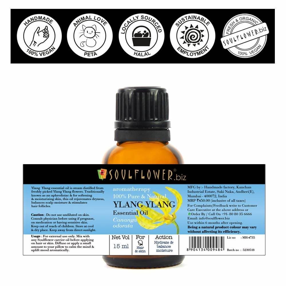 Soulflower Ylang Ylang Essential Oil | Grocsy