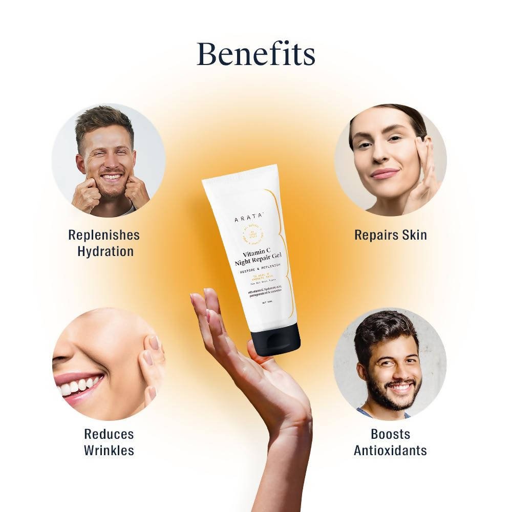 Arata Vitamin C Night Repair Gel | Grocsy