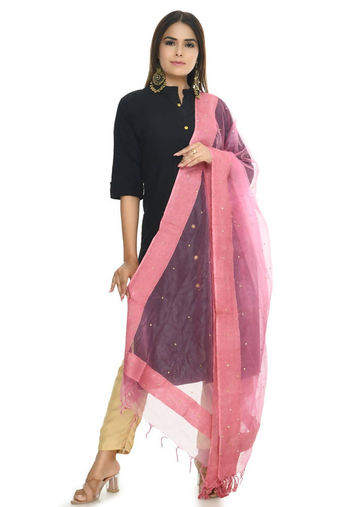 Mominos Fashion Onion Color Stone Work Dupatta | Grocsy