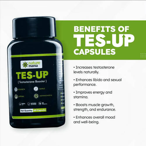 Nature Mania Tes-Up Capsules (Testo Booster) | Grocsy