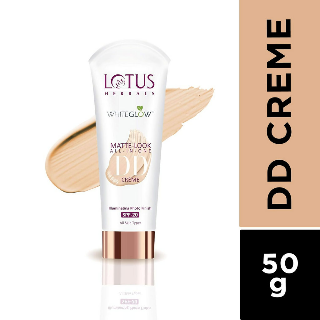 Lotus Herbals Whiteglow Matte Cream Look All In One DD Crame Spf 20 | Grocsy