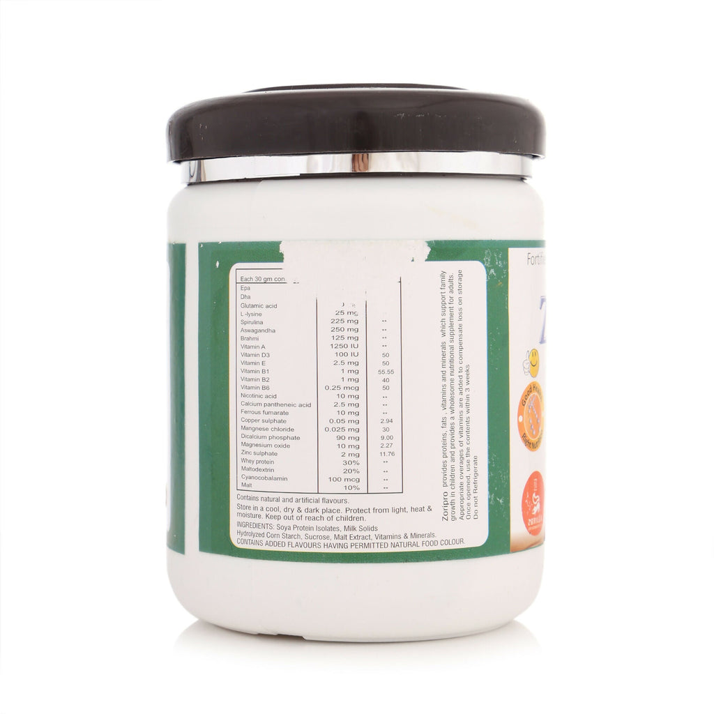 Zorilla Life Science Zoripro Protein Powder - Chocolate I Multivitamin I Multimineral I Anti-Oxidant for all ages I with Power of Herbs | Grocsy