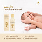 Maate Organic Coconut Oil | Extra Virgin Cold Pressed For Baby Body Massage & Hair Care Oil | Grocsy