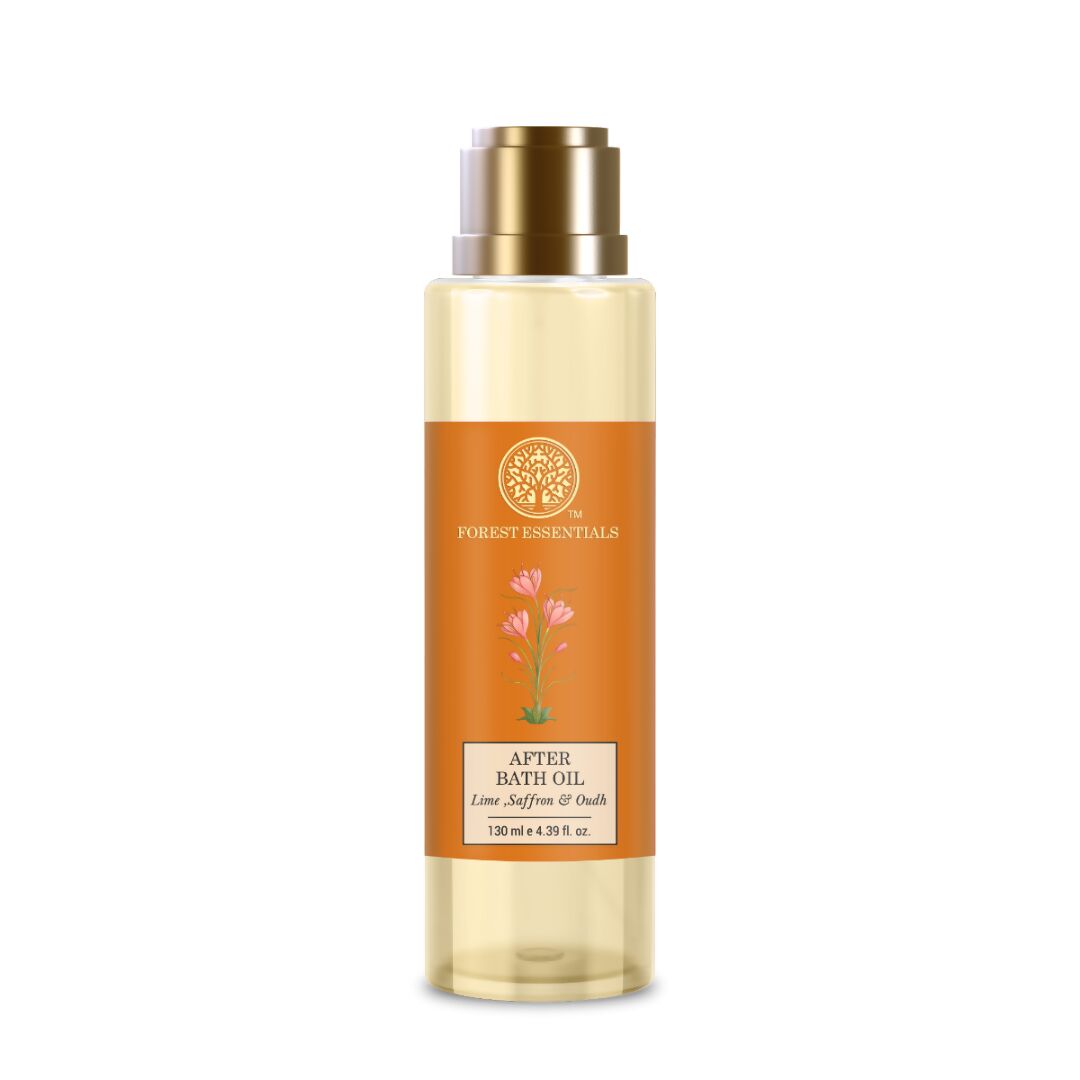 Forest Essentials After Bath Oil Lime Saffron & Oudh | Grocsy