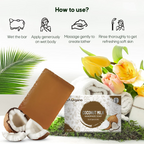 LA Organo Coconut Milk Handmade Natural Bath Soap | Grocsy